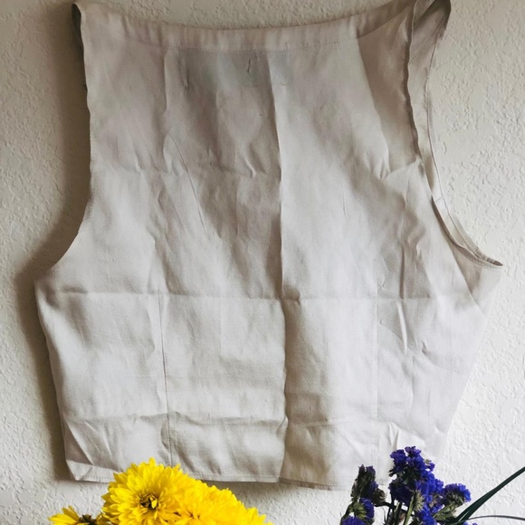 Reformation Silk Crepe Crop Top Small - Picture 2 of 3